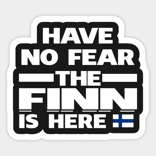 No Fear Finn Is Here Finland Sticker by lubashantae